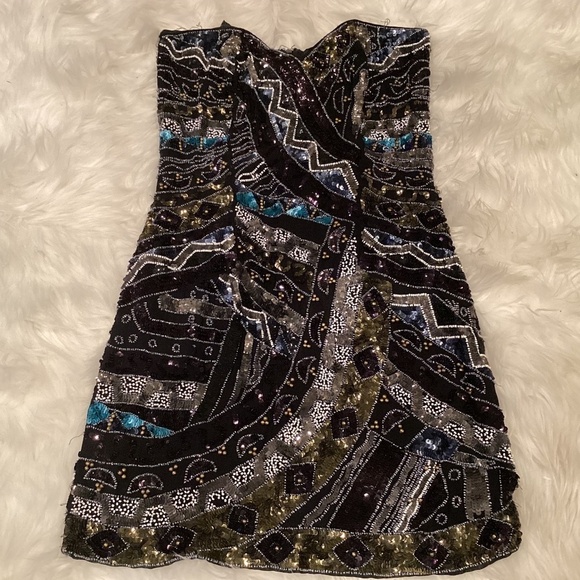 French Connection Sequins Dress, Size 2, Color Multi Colored - Picture 1 of 2